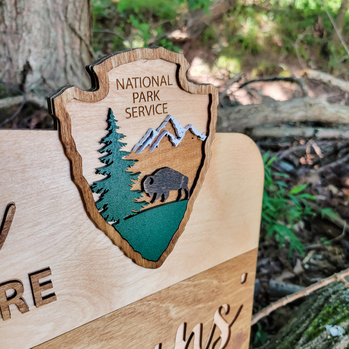 Welcome to Our Adventure National Park Themed Sign