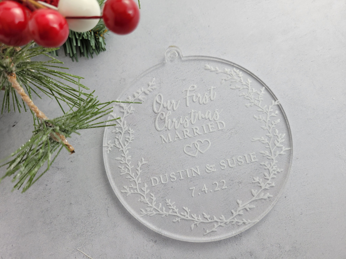 Our First Christmas Ornament, Newlywed Ornament