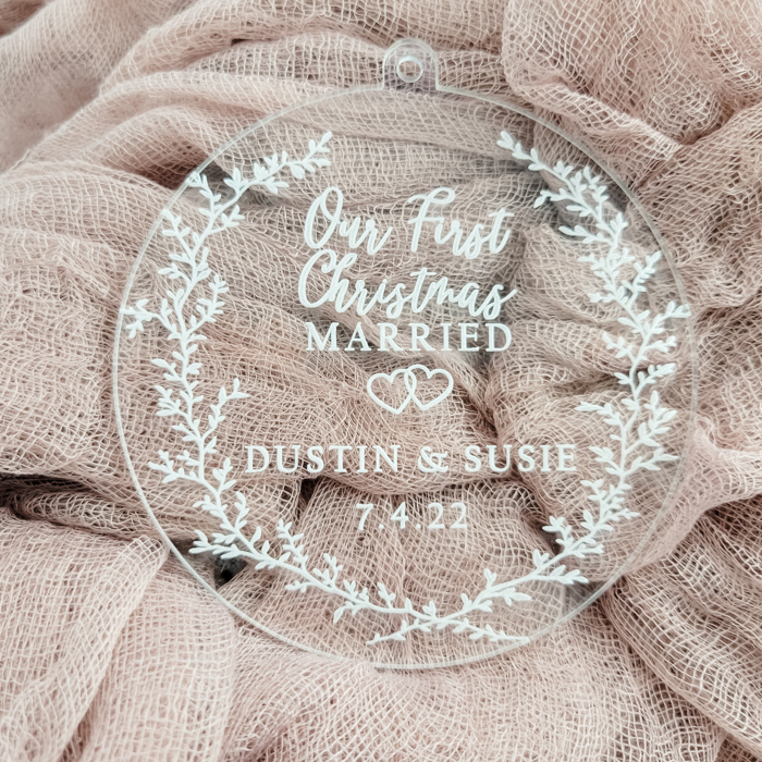Our First Christmas Ornament, Newlywed Ornament