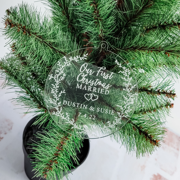 Our First Christmas Ornament, Newlywed Ornament