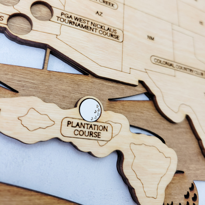 Golf Course Checklist Map