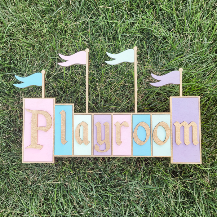 Themepark Sign, Kids Room Decor