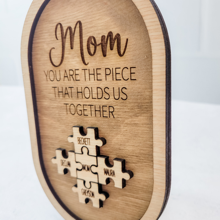 Mother's Day Puzzle Magnet, Personalized Mothers Day Gift, Custom Gift for Mom