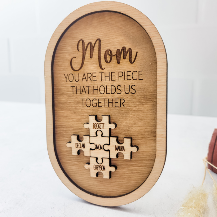 Mother's Day Puzzle Magnet, Personalized Mothers Day Gift, Custom Gift for Mom