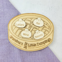  Grandkids Magnet, Wood Family Magnet, Grandma's Little Dumplings