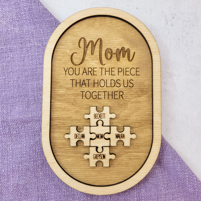Mother's Day Puzzle Magnet, Personalized Mothers Day Gift, Custom Gift for Mom