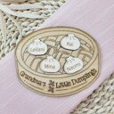  Grandkids Magnet, Wood Family Magnet, Grandma's Little Dumplings