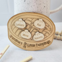  Grandkids Magnet, Wood Family Magnet, Grandma's Little Dumplings