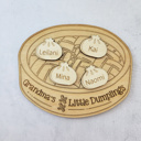  Grandkids Magnet, Wood Family Magnet, Grandma's Little Dumplings