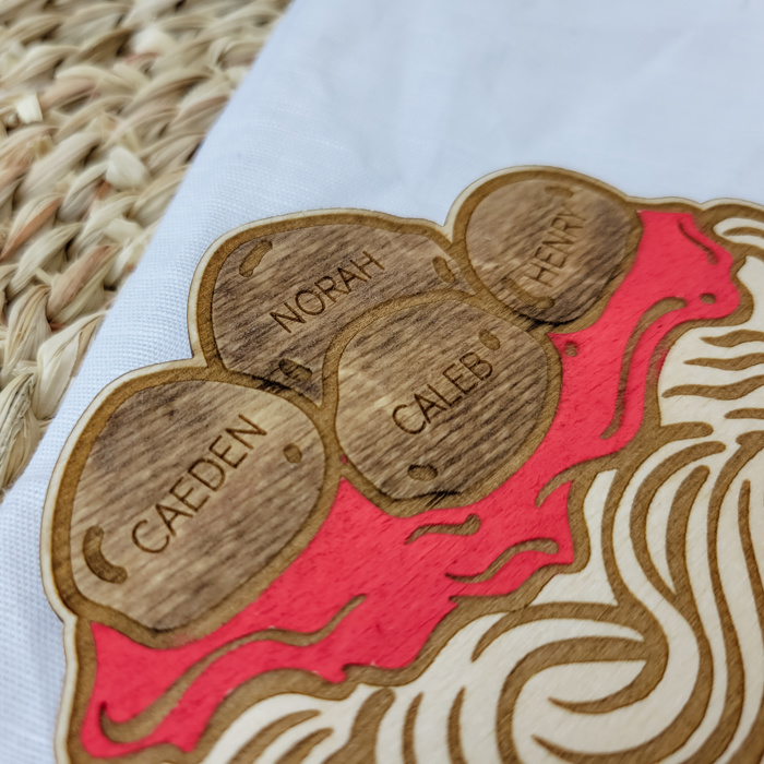 Grandkids Magnet, Wood Family Magnet, Grandma's Little Meatballs