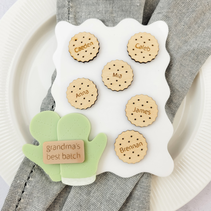 Grandkids Magnet, Wood Family Magnet, Mothers Day Personalized Gift, Grandparents Day Gift, Gift for Grandma