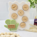  Grandkids Magnet, Wood Family Magnet, Mothers Day Personalized Gift, Grandparents Day Gift, Gift for Grandma