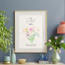  Birth Month Floral Arrangement Print