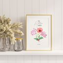  Birth Month Floral Arrangement Print