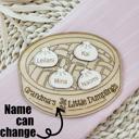  Grandkids Magnet, Wood Family Magnet, Grandma's Little Dumplings