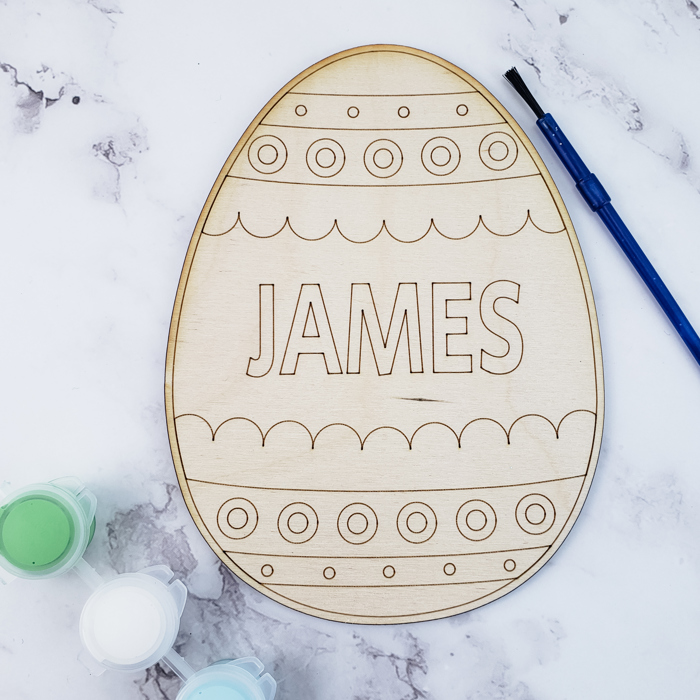 Personalized Easter Egg Craft Activity