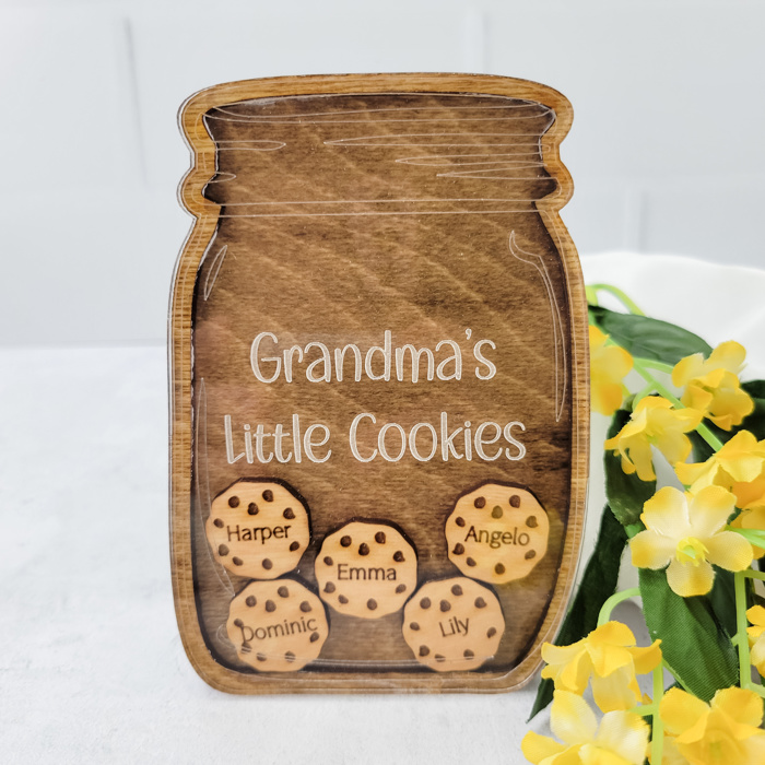 Grandkids Magnet, Wood Family Magnet