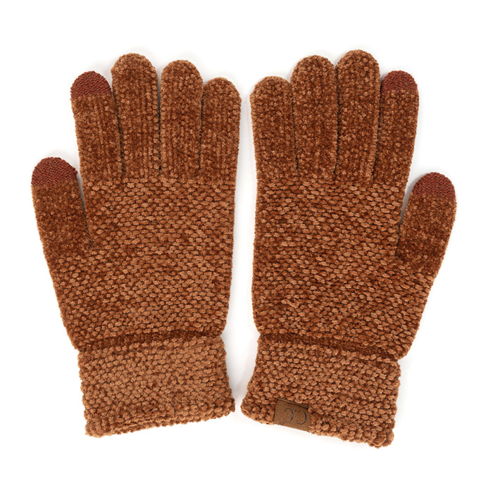 C.C® Chenille Women Unisex Touchscreen Gloves