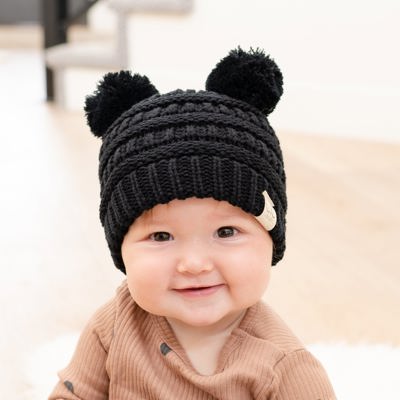 C.C® Baby Beanie Yarn Pom Pom Hats