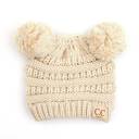 Beige | Newborn - 12 Month C.C® Baby Beanie Yarn Pom Pom Hats