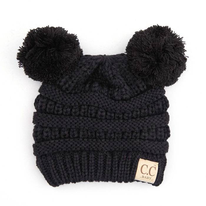 C.C® Baby Beanie Yarn Pom Pom Hats