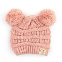 Indi Pink | Newborn - 12 Month C.C® Baby Beanie Yarn Pom Pom Hats