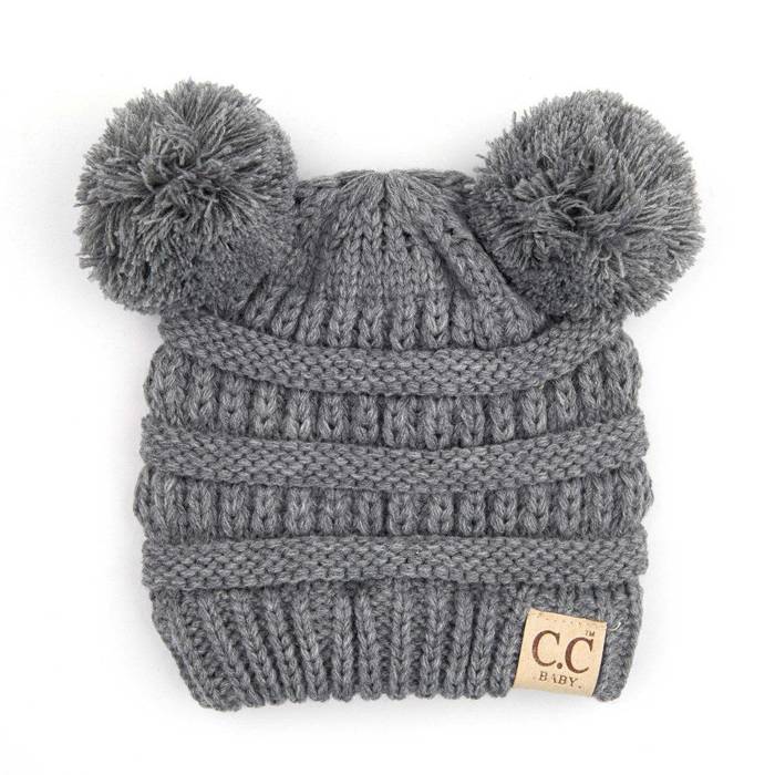 C.C® Baby Beanie Yarn Pom Pom Hats