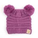 New Lavender | Newborn - 12 Month C.C® Baby Beanie Yarn Pom Pom Hats