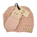 Indi Pink - Newborn - 12 Month C.C® Baby Unisex Beanie and Mitten Set