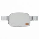 Light Grey C.C® Brand Adjustable Belt Bag Fanny Pack Unisex
