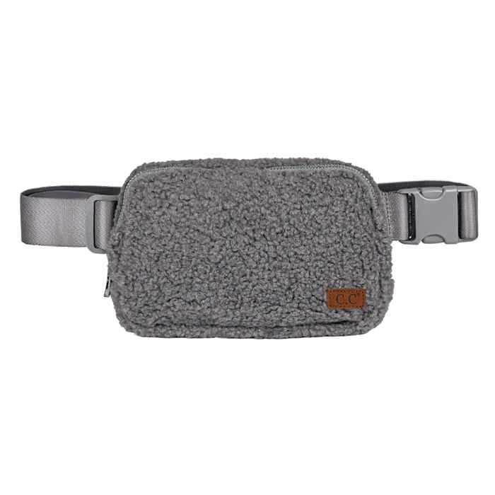 C.C� Belt Bag Sherpa Adjustable Fanny Pack, Women Kids