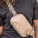 Beige C.C® Bag Southwestern Aztec Adjustable Strap Fanny Pack Belt Bag, One Size