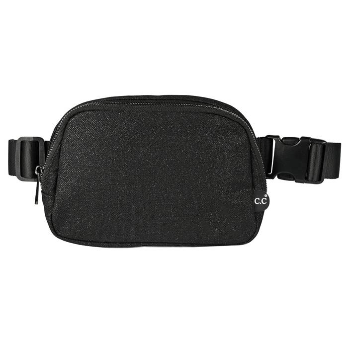 C.C� Glitter Tiny Mesh Fanny Pack Belt Bag