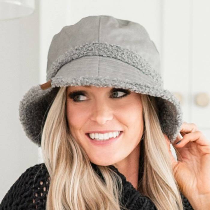 C.C� Sherpa Accent Reversible Bucket Hats