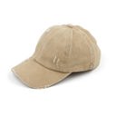 Khaki C.C� Cotton Ponytail Criss Cross Caps