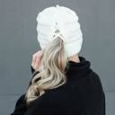  C.C® Beanie Criss-Cross Pony Hats