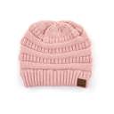 Rose C.C® Beanie Criss-Cross Pony Hats