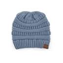 Steel Blue C.C® Beanie Criss-Cross Pony Hats