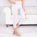 White - Pant Size 0-8 Capri Leggings Casual and Workout