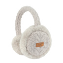 Grey C.C� Cable Knit Earmuffs