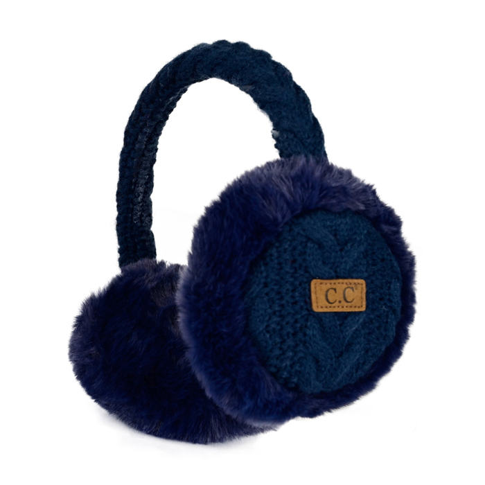 C.C� Cable Knit Earmuffs