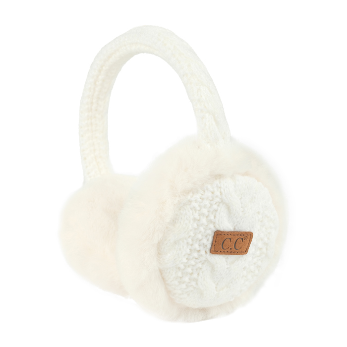 C.C� Cable Knit Earmuffs
