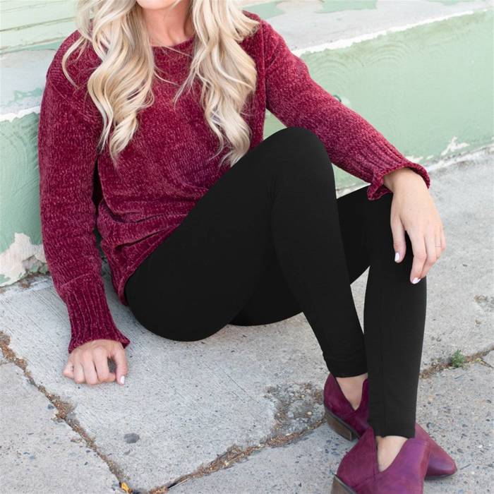 Slimming Fleece Lined Leggings- Truly Contagious