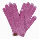 Lavender C.C® Chenille Women Unisex Touchscreen Gloves