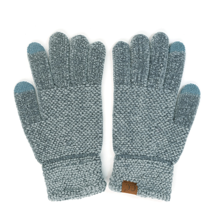 C.C® Chenille Women Unisex Touchscreen Gloves