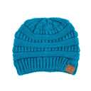 Teal | Youth - Adult C.C® Beanie Popular Lined Cable Knit Skully Hats