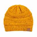 Mustard Confetti | Youth - Adult C.C® Beanie Cozy Confetti Cable Knit Skully Hats