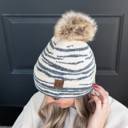 Beige | Youth - Adult C.C® Beanie Animal Print Winter Hats