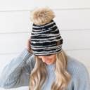 Black | Youth - Adult C.C® Beanie Animal Print Winter Hats