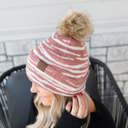 Mauve | Youth - Adult C.C® Beanie Animal Print Winter Hats
